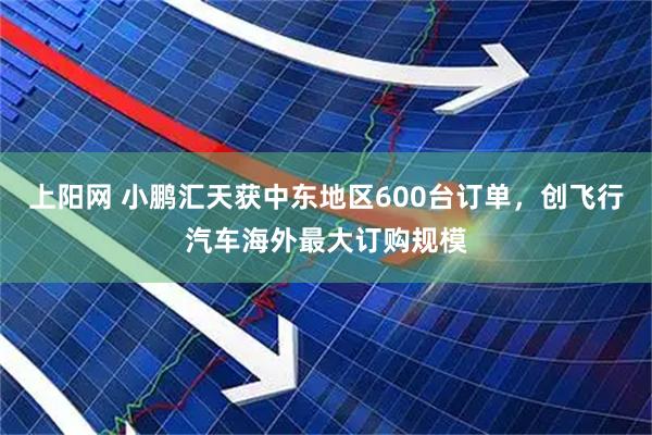 上阳网 小鹏汇天获中东地区600台订单，创飞行汽车海外最大订购规模
