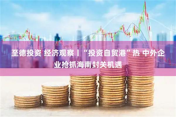 至德投资 经济观察丨“投资自贸港”热 中外企业抢抓海南封关机遇