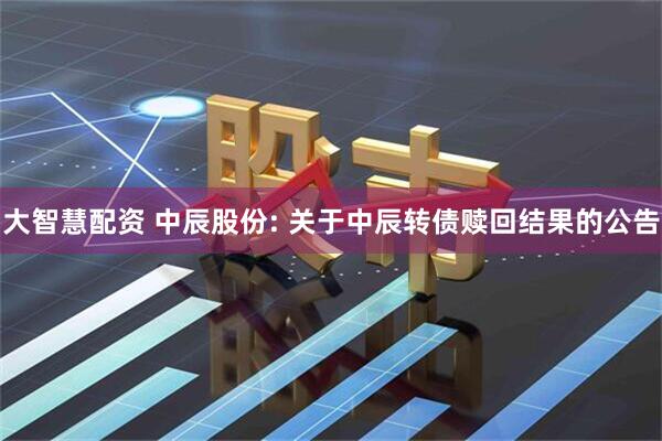 大智慧配资 中辰股份: 关于中辰转债赎回结果的公告